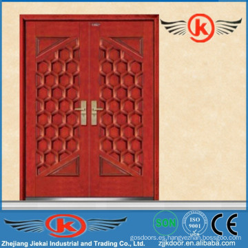 JK-AF9020 Puerta acorazada de acero de JieKai hecha en China / puertas francesas de acero / puerta de la armadura de la alta calidad